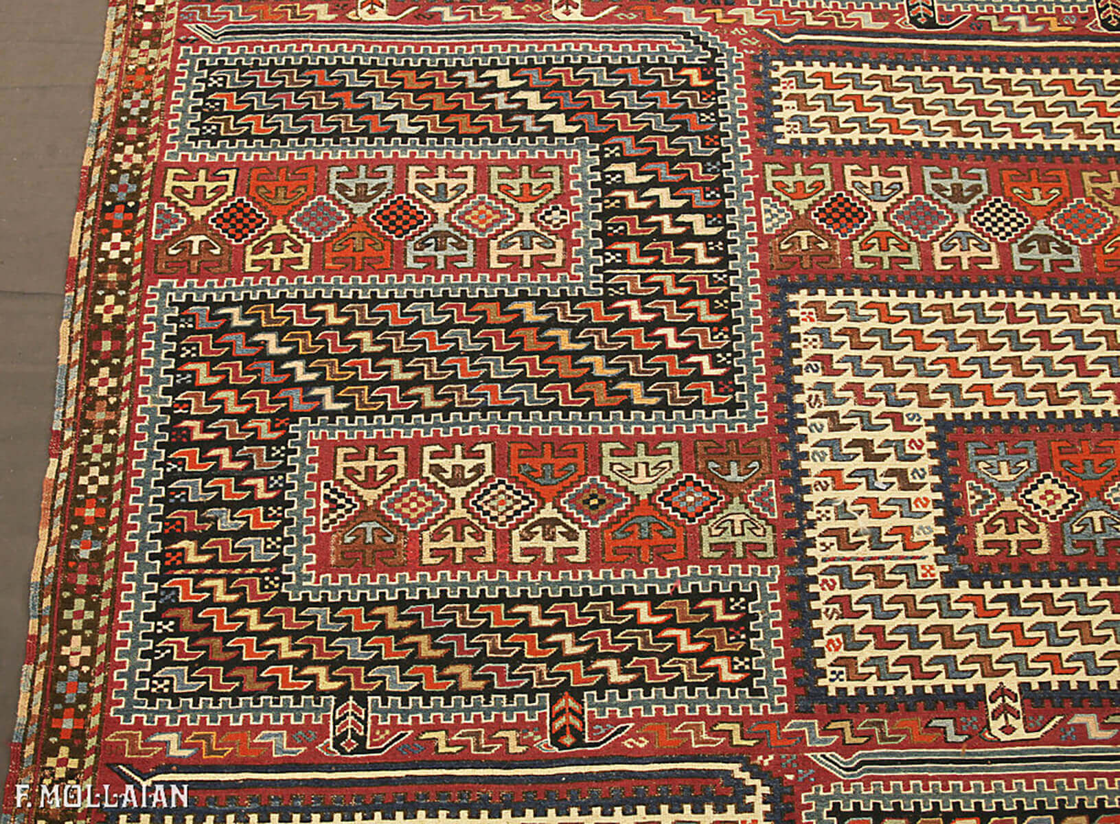 Antique Caucasian Sumak Sileh Runner n°:30860988